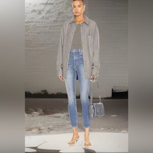 $195 GRLFRND KENDALL Made In USA Jeans Womens 30x27” High Rise Stretch Skinny